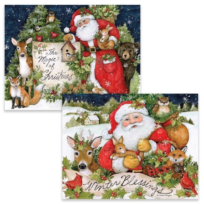LANG Magic of Christmas Assorted Boxed Christmas Cards (1008118) - 2 Unique Designs of Festive Holiday Greeting Cards - 18 Total - Image 1
